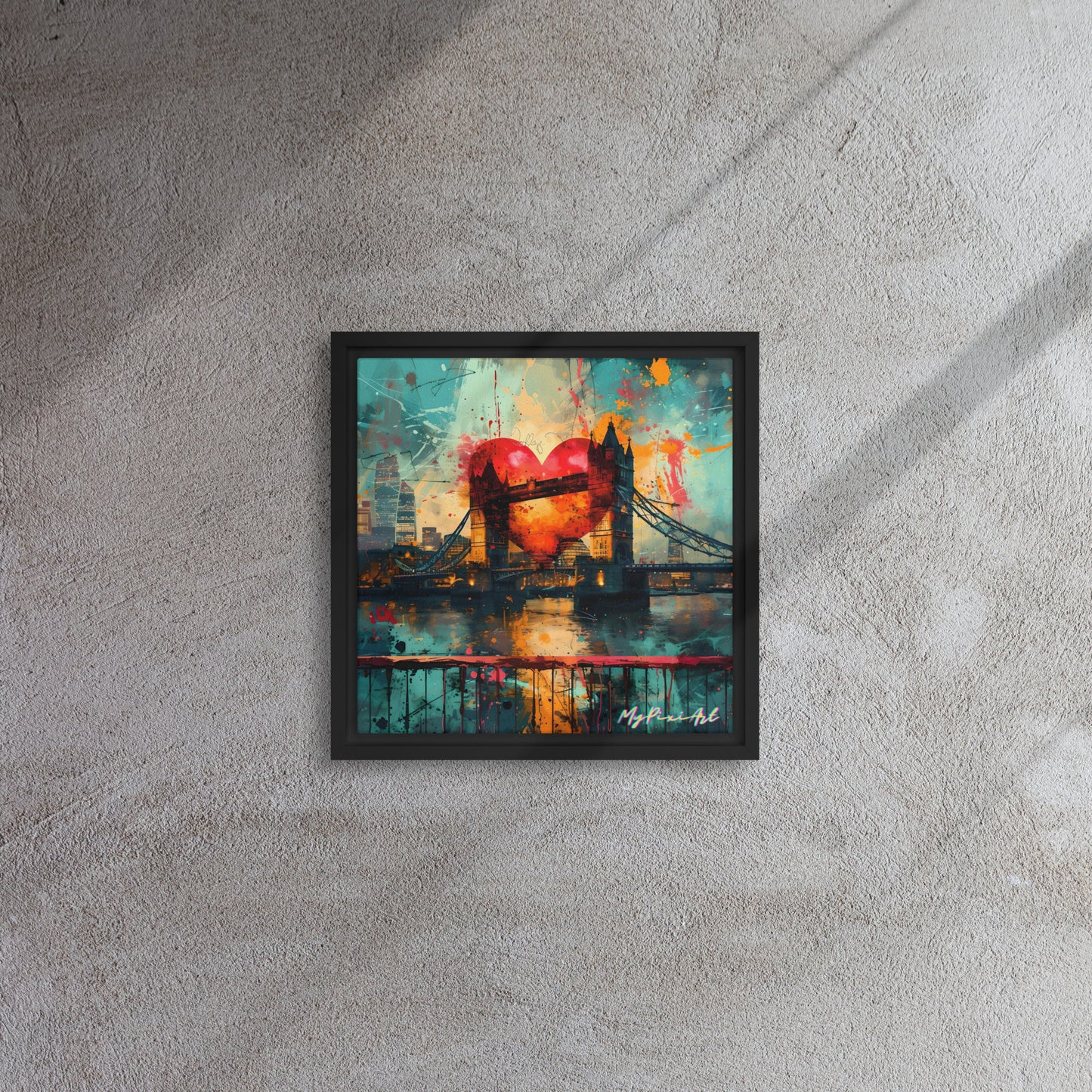 Framed canvas 'From London with Love..' #6
