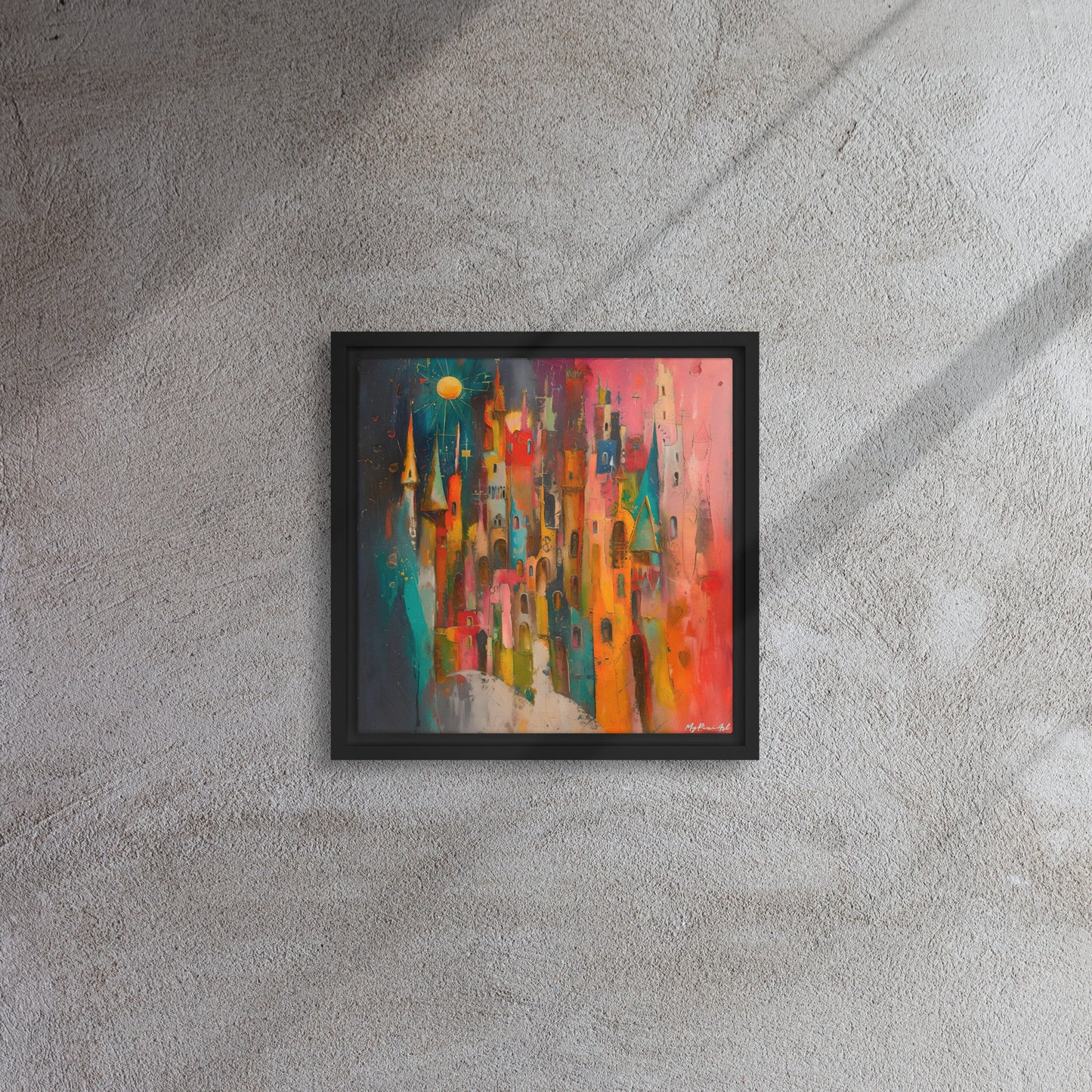Framed canvas Street's echo #3