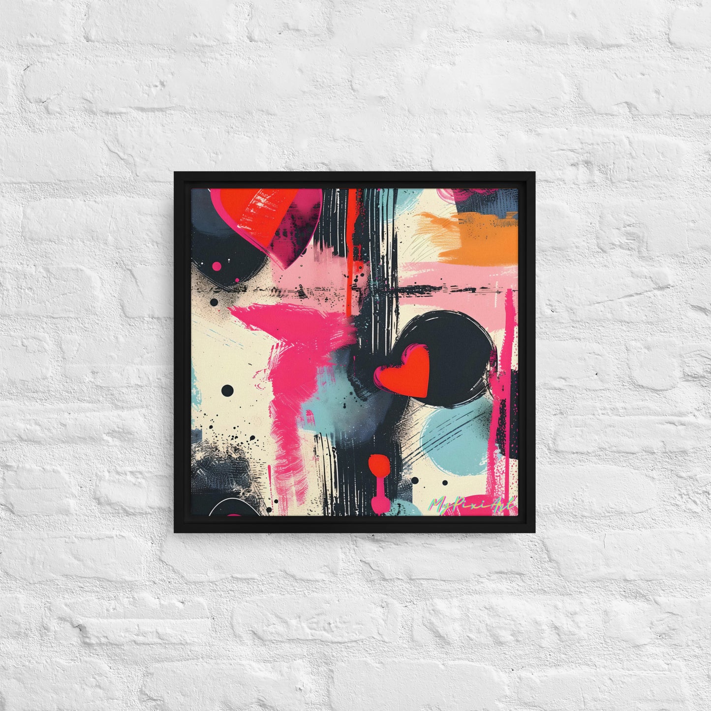 Framed canvas 'From London with Love..' #2