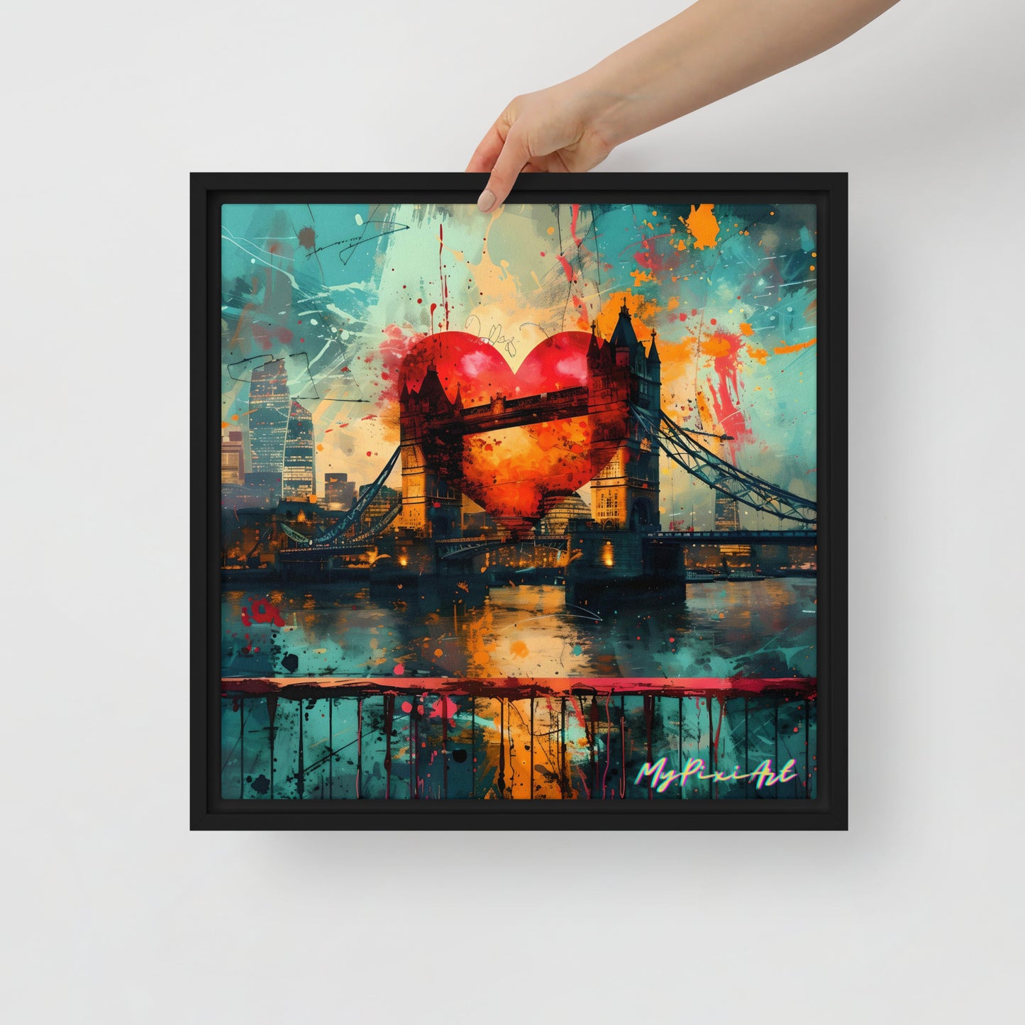 Framed canvas 'From London with Love..' #6