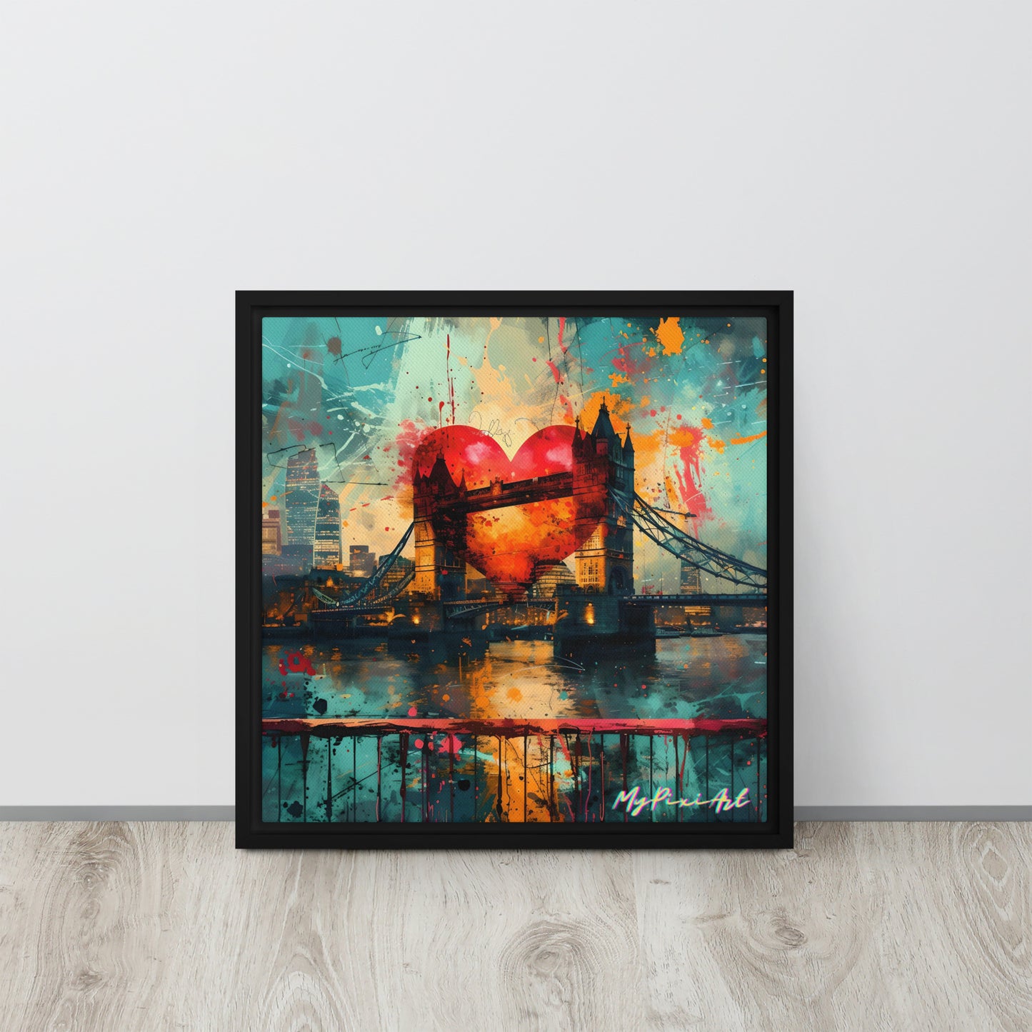 Framed canvas 'From London with Love..' #6