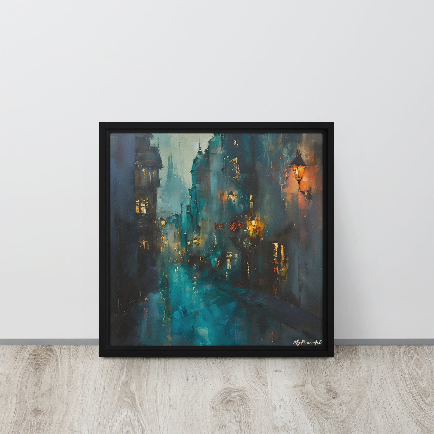 Framed canvas Street's echo #1