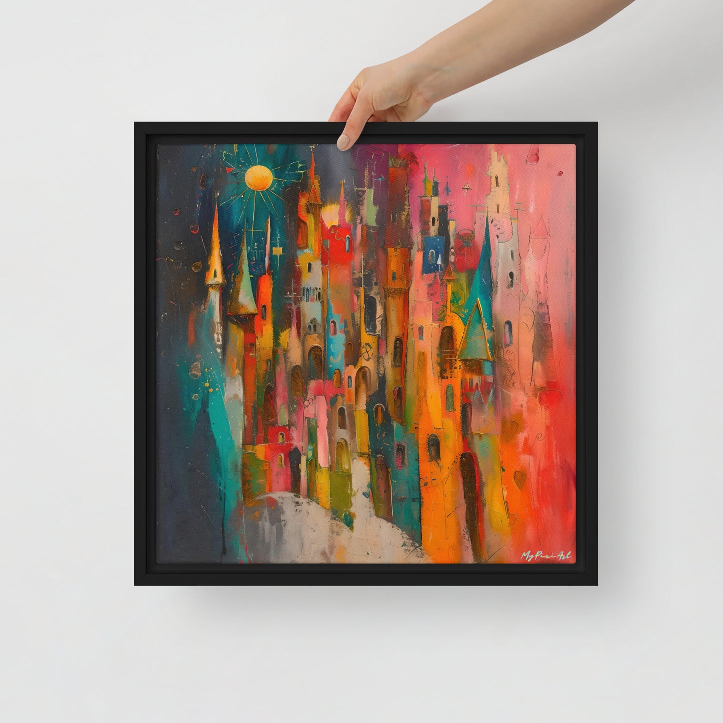 Framed canvas Street's echo #3