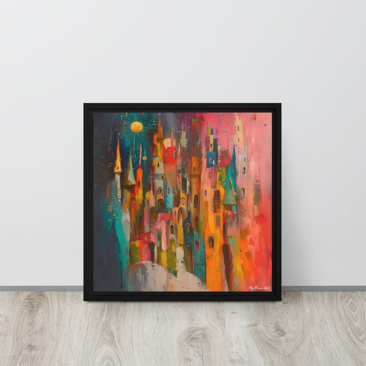 Framed canvas Street's echo #3