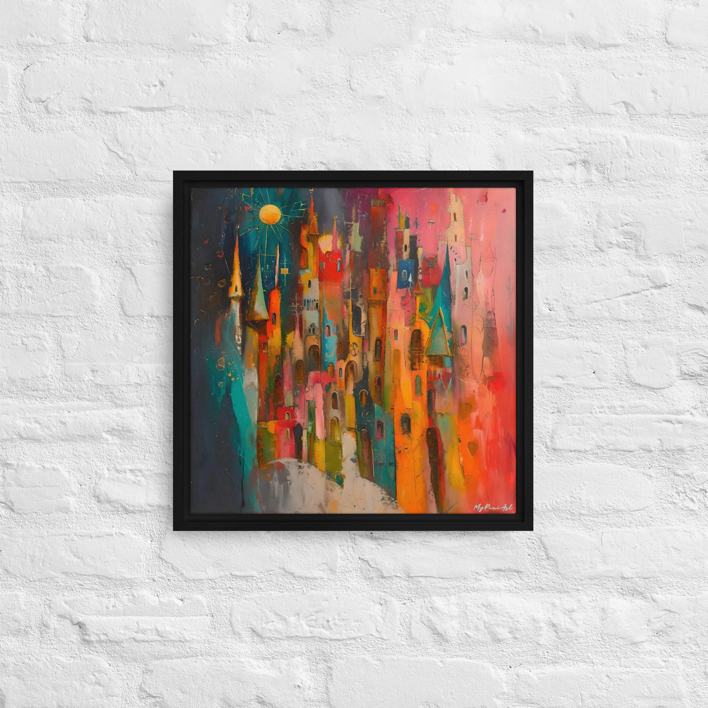 Framed canvas Street's echo #3