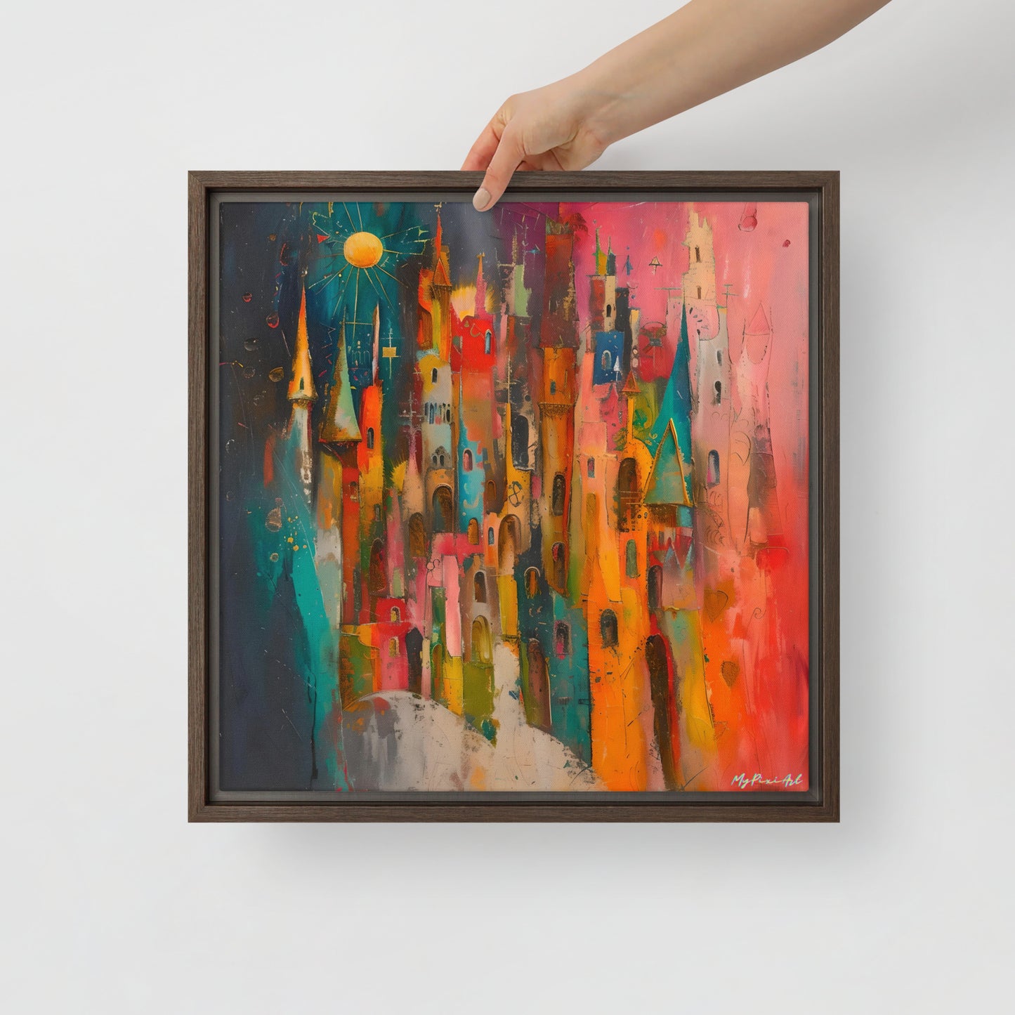 Framed canvas Street's echo #3