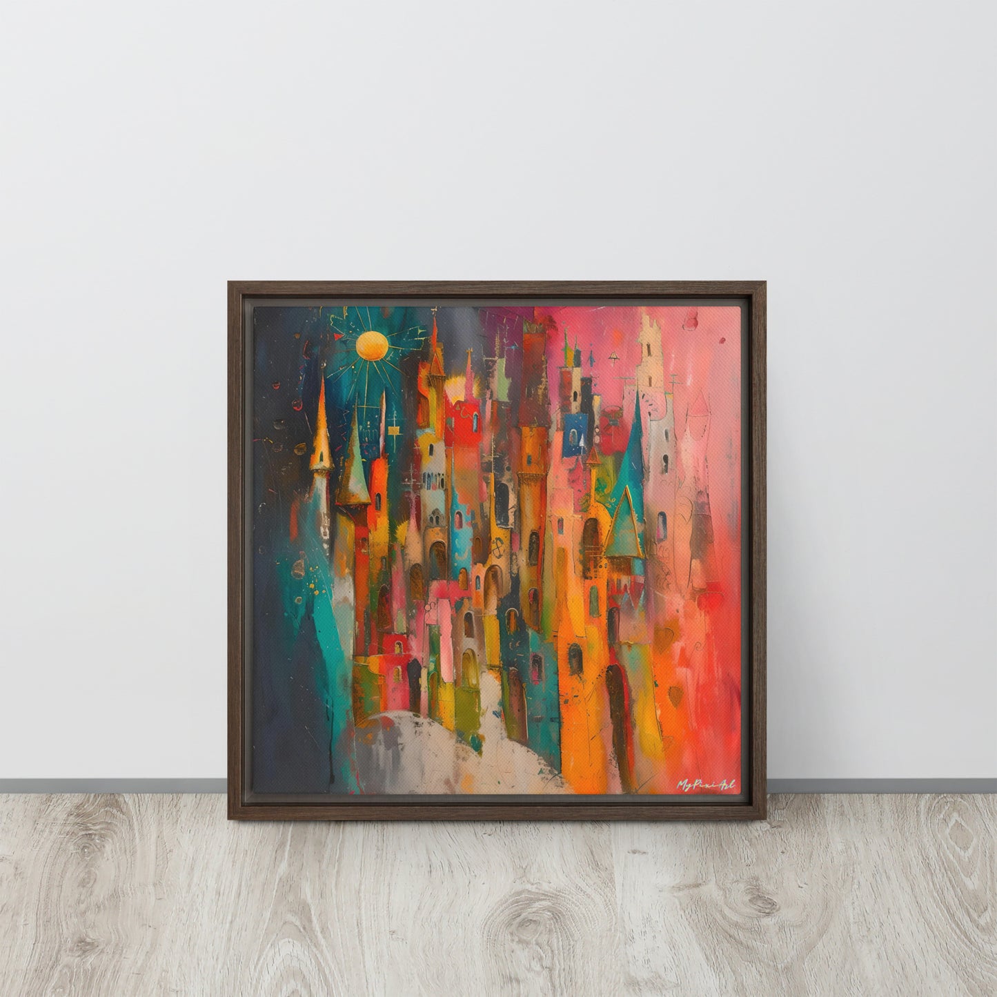 Framed canvas Street's echo #3
