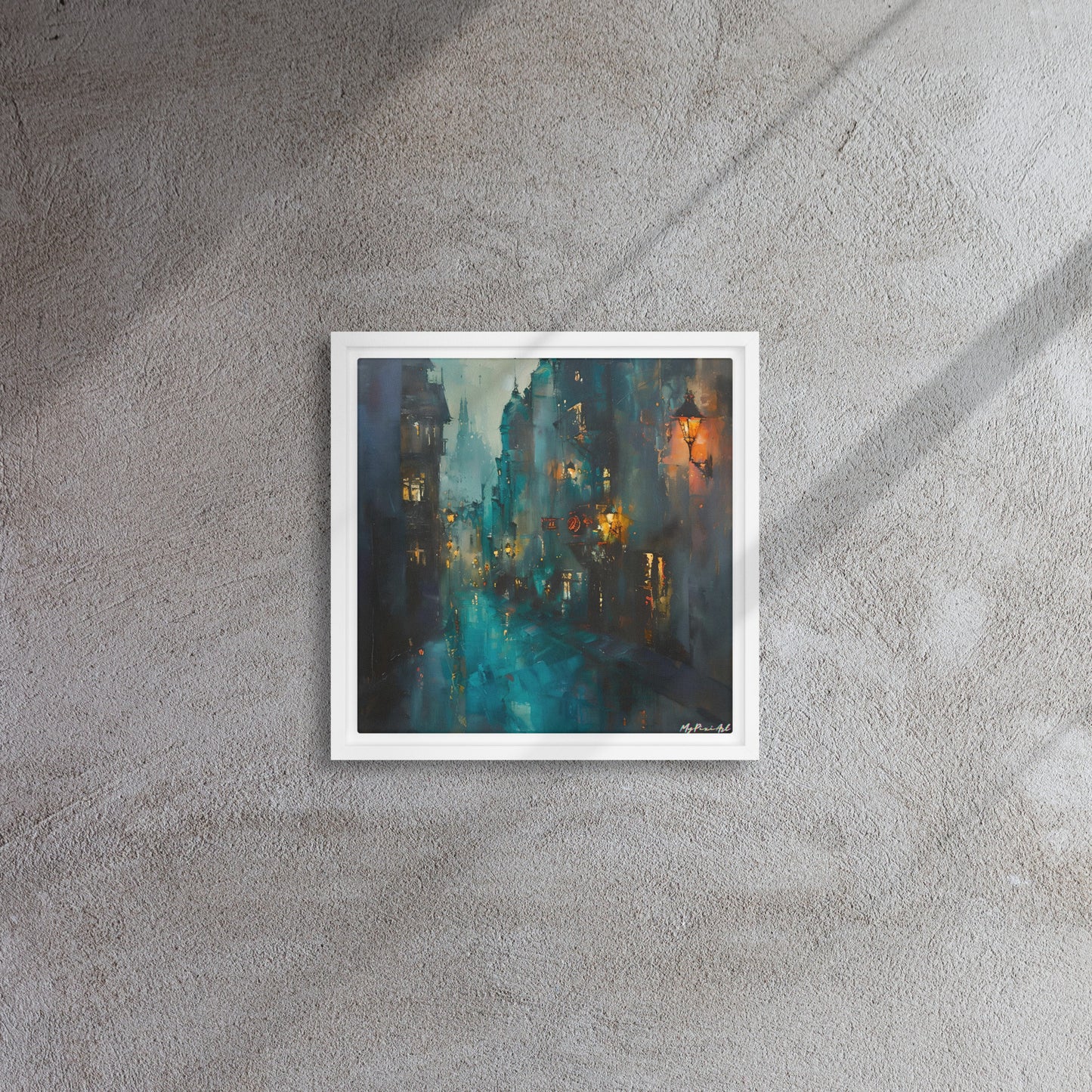 Framed canvas Street's echo #1