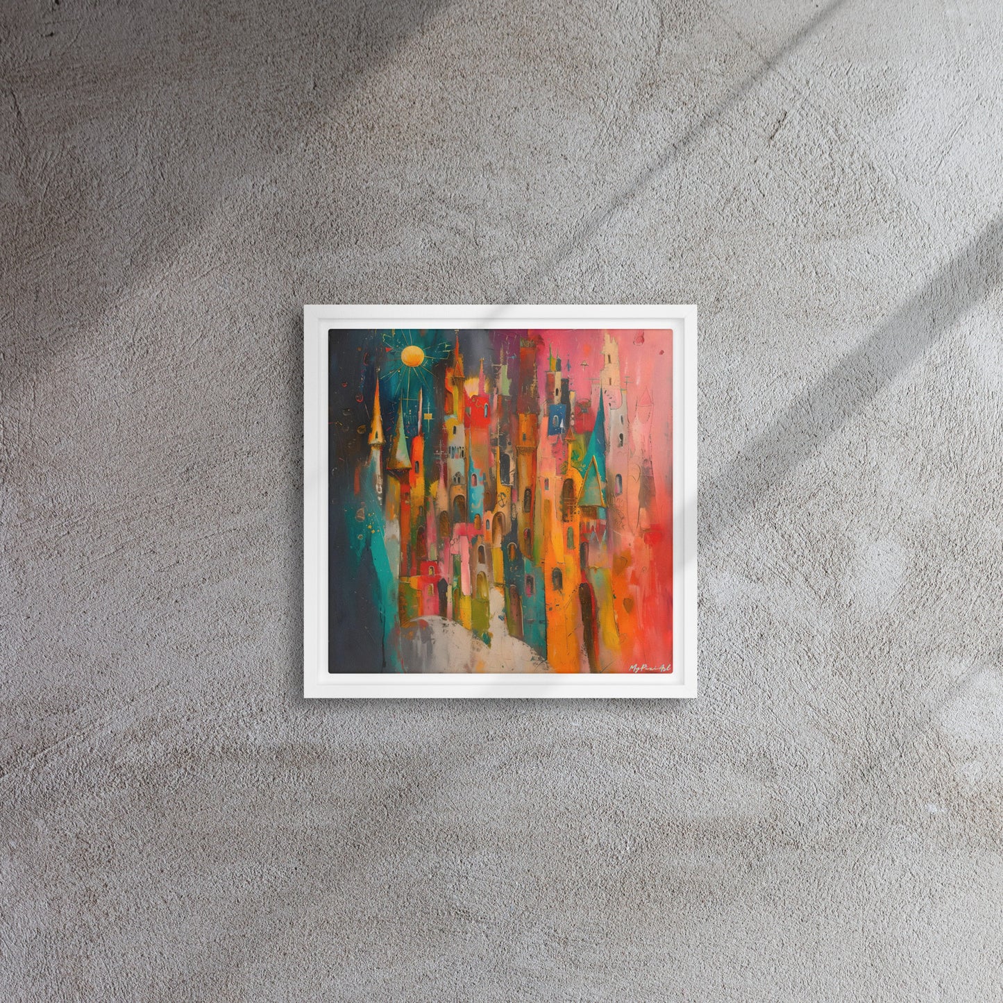 Framed canvas Street's echo #3