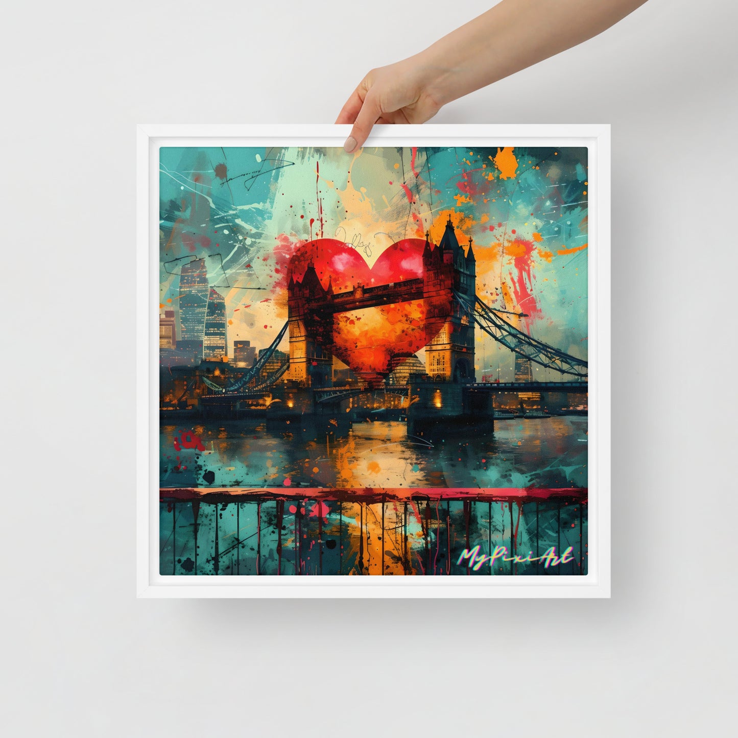 Framed canvas 'From London with Love..' #6