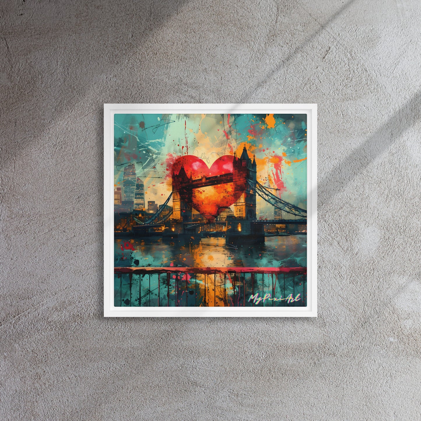 Framed canvas 'From London with Love..' #6