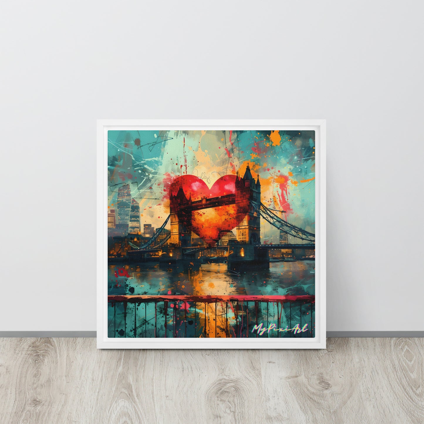 Framed canvas 'From London with Love..' #6