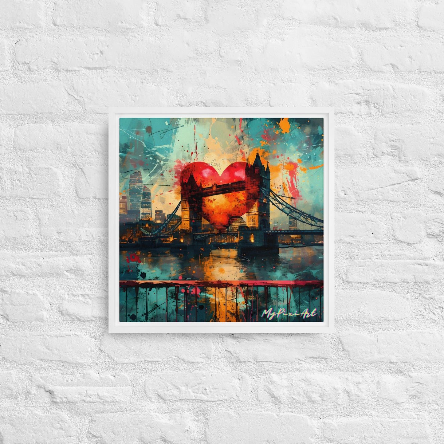 Framed canvas 'From London with Love..' #6