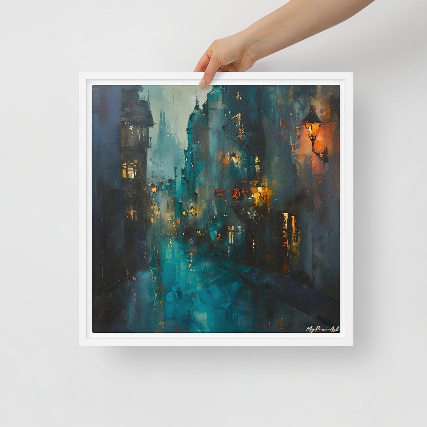 Framed canvas Street's echo #1