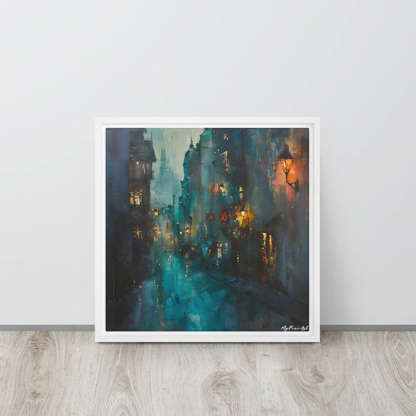 Framed canvas Street's echo #1