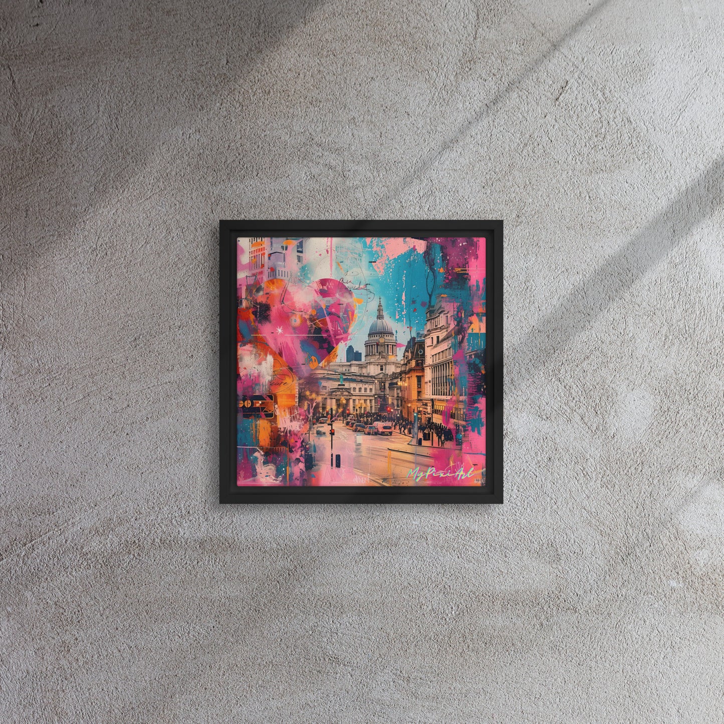 Framed canvas "from London with Love.." #3