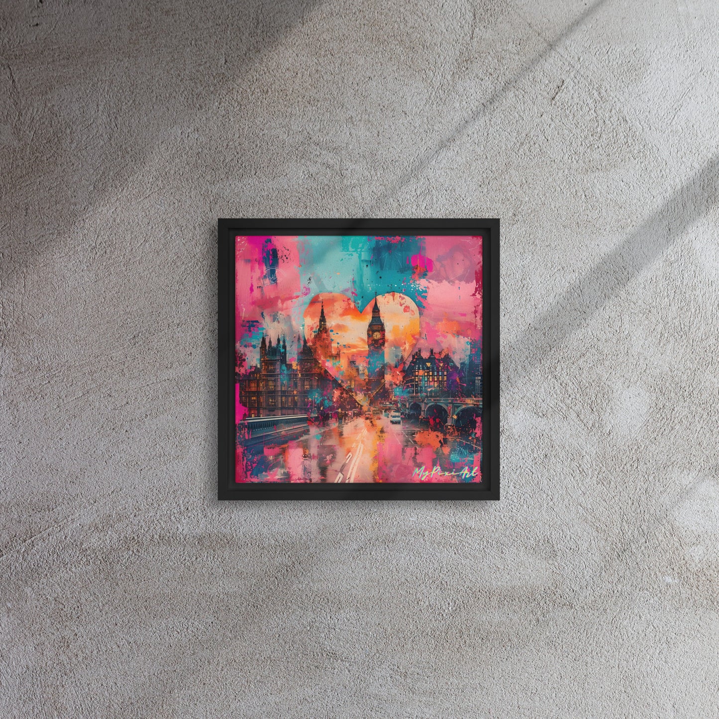 Framed canvas 'From London with Love..' #10