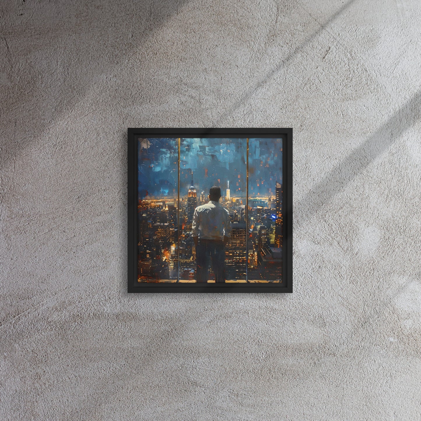 Framed canvas big City Lights #5