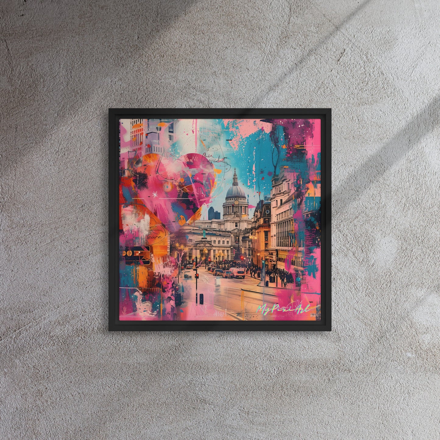 Framed canvas "from London with Love.." #3
