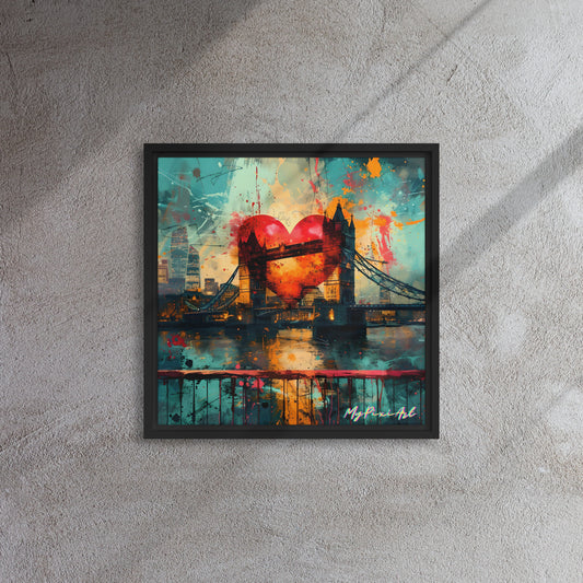 Framed canvas 'From London with Love..' #6