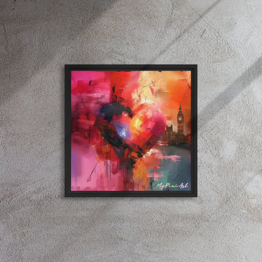 Framed canvas 'From London with Love..' #4