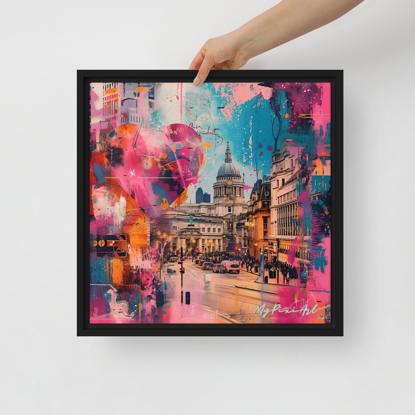 Framed canvas "from London with Love.." #3