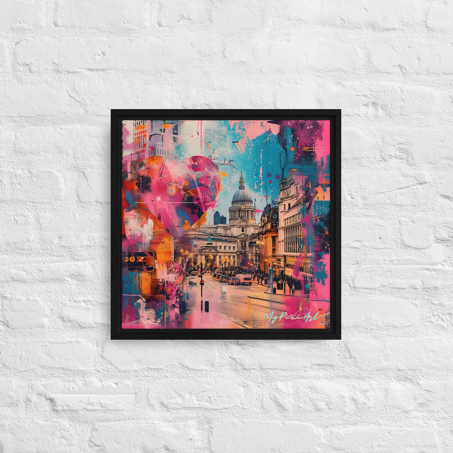 Framed canvas "from London with Love.." #3