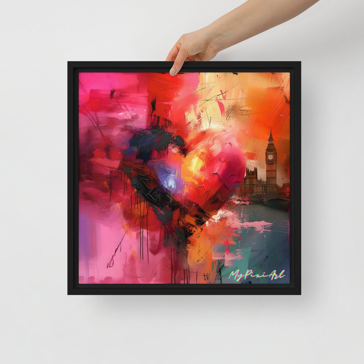 Framed canvas 'From London with Love..' #4