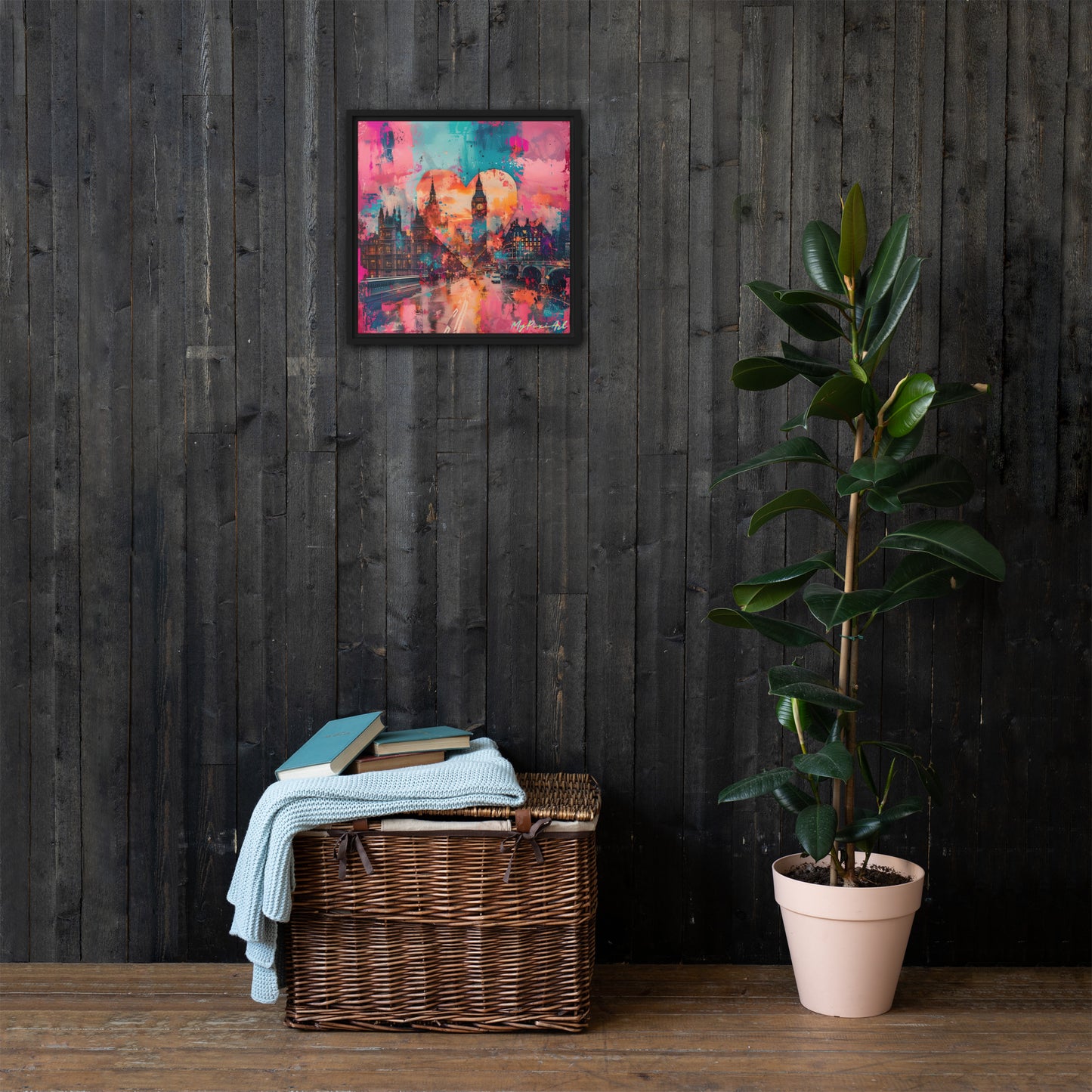 Framed canvas 'From London with Love..' #10