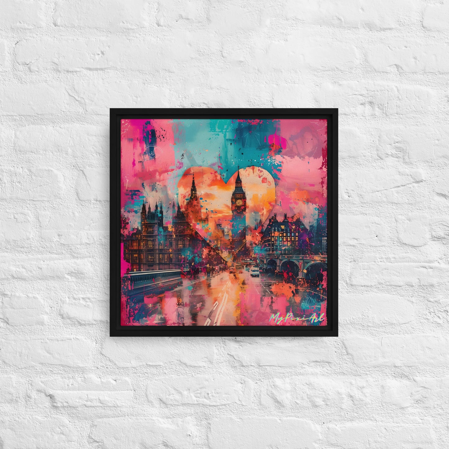 Framed canvas 'From London with Love..' #10