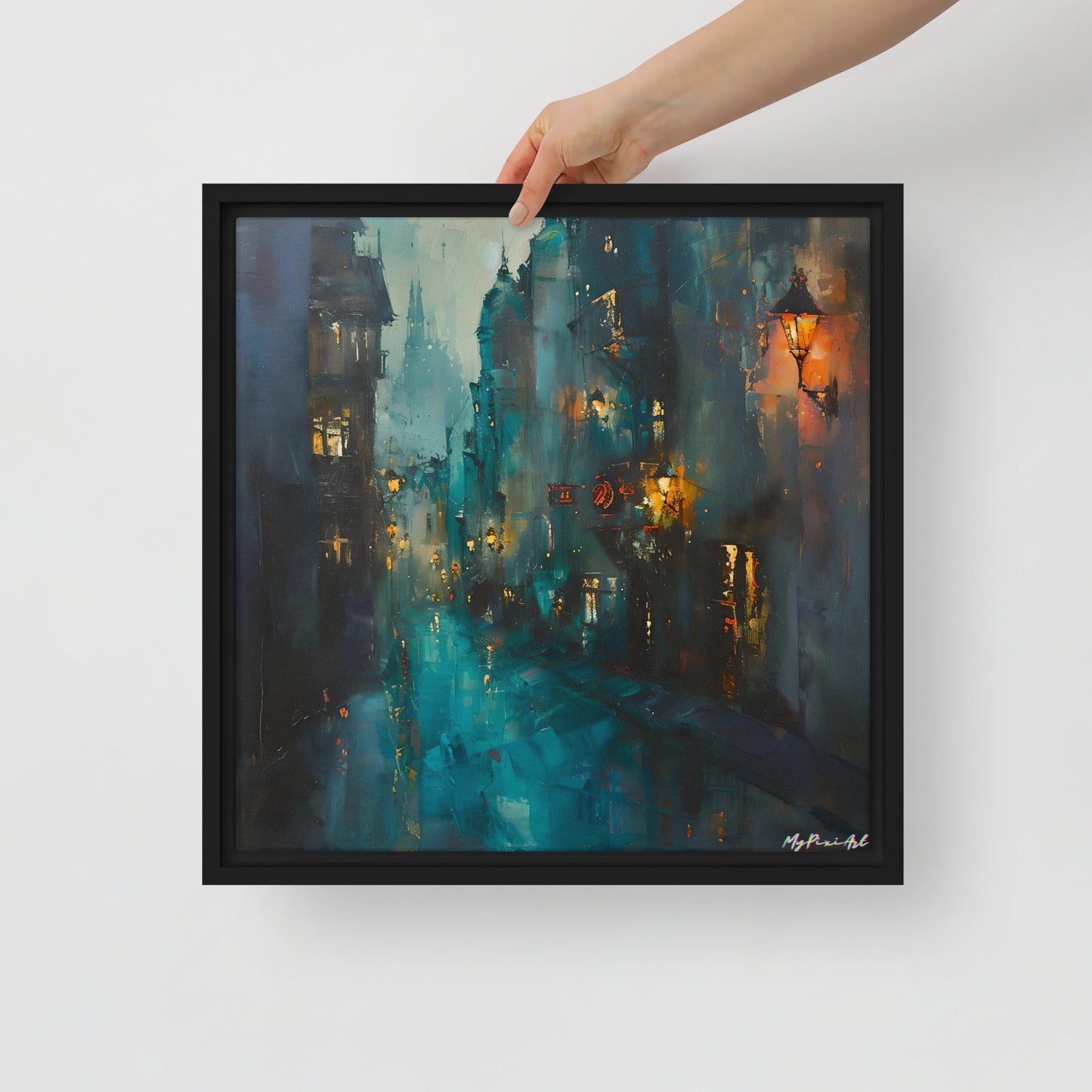 Framed canvas Street's echo #1
