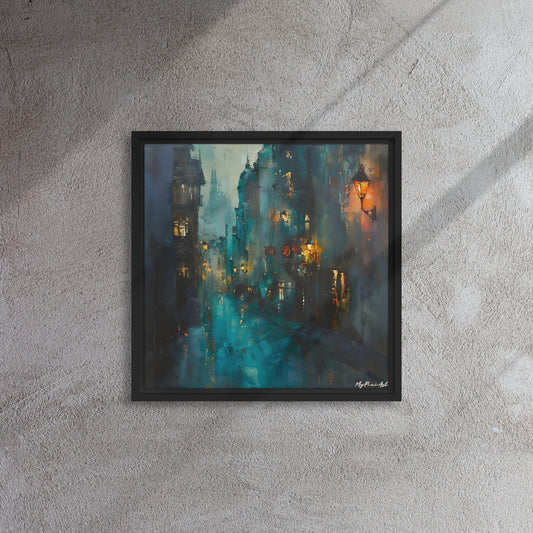 Framed canvas Street's echo #1