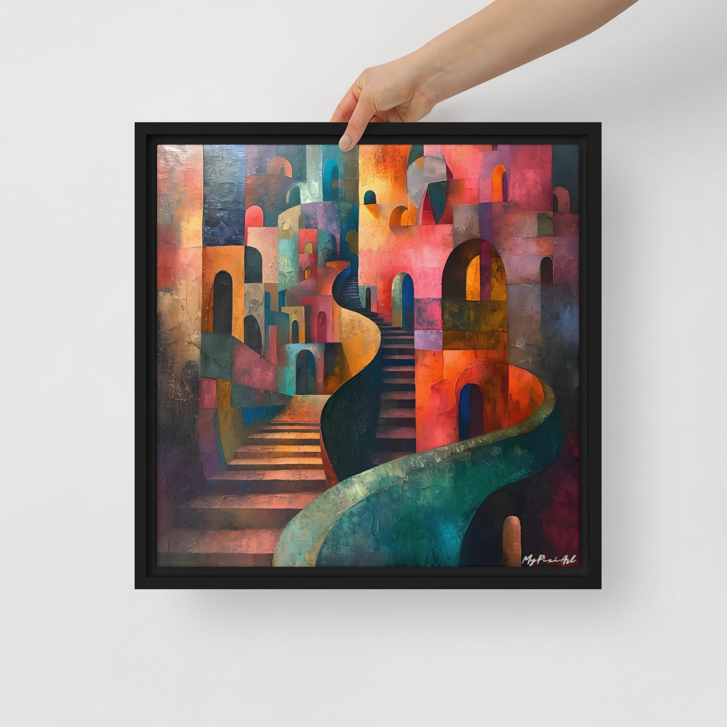 Framed canvas Street's echo #2