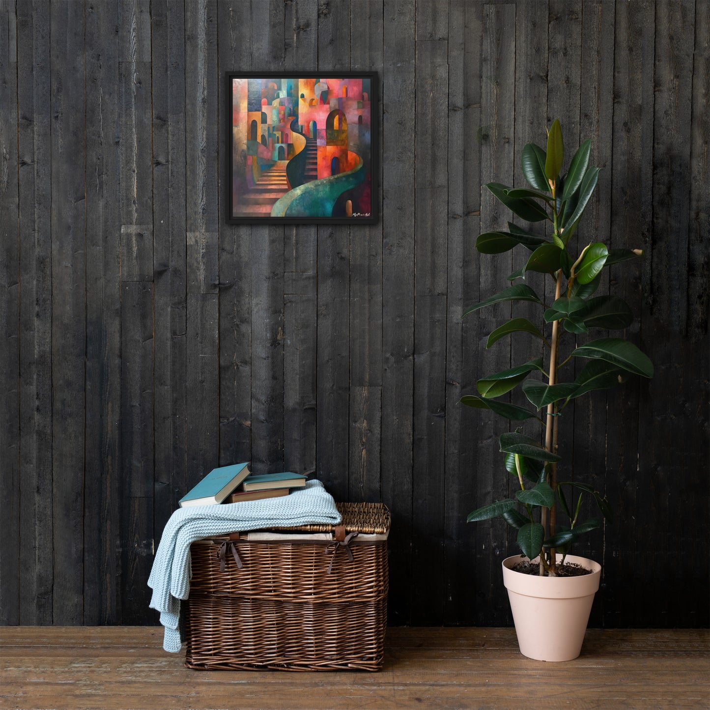 Framed canvas Street's echo #2