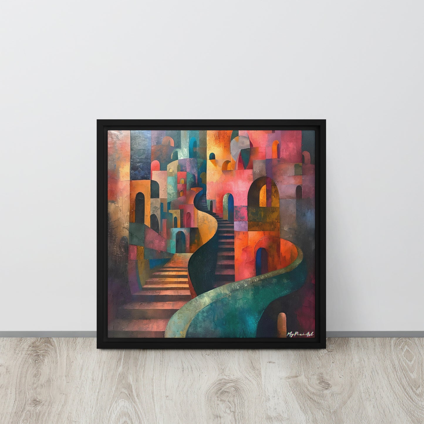 Framed canvas Street's echo #2