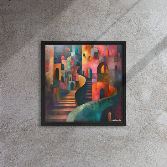 Framed canvas Street's echo #2