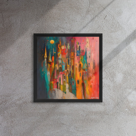 Framed canvas Street's echo #3