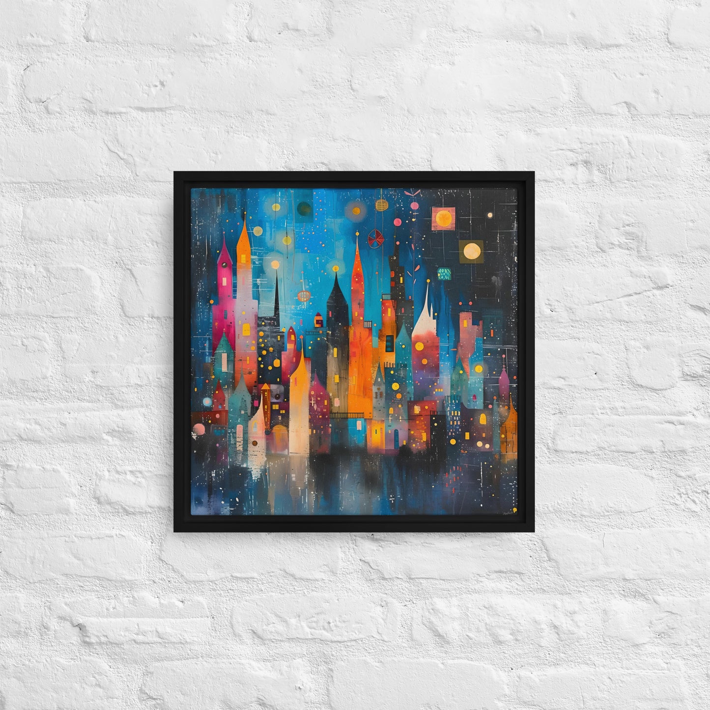 Framed canvas Street's echo #4