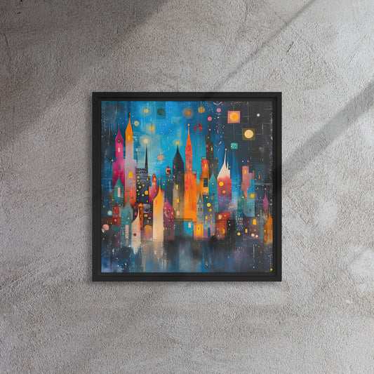 Framed canvas Street's echo #4