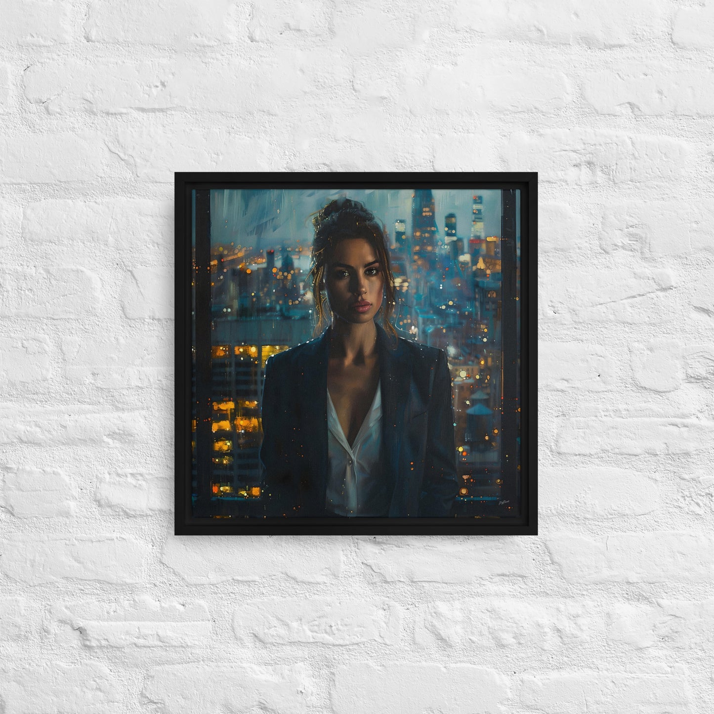 Framed canvas Big City Lights #1