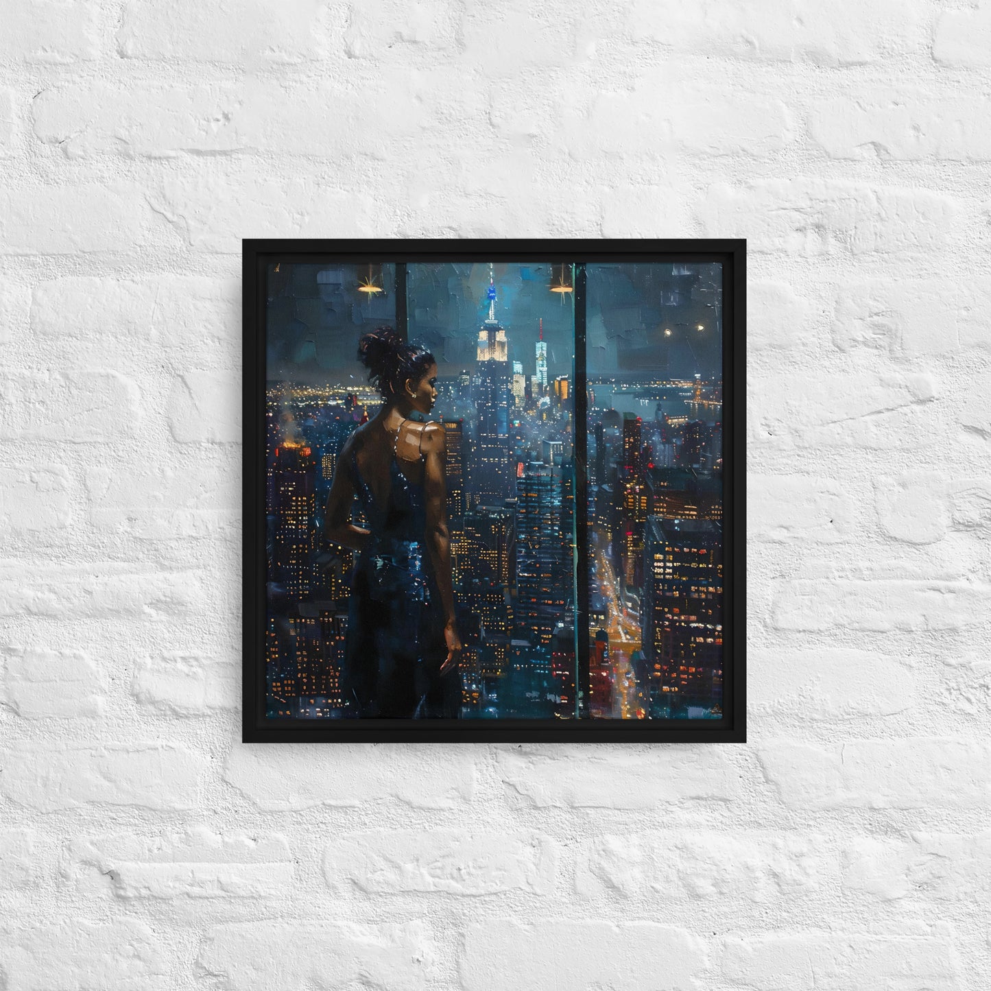 Framed canvas Big city Lights #4