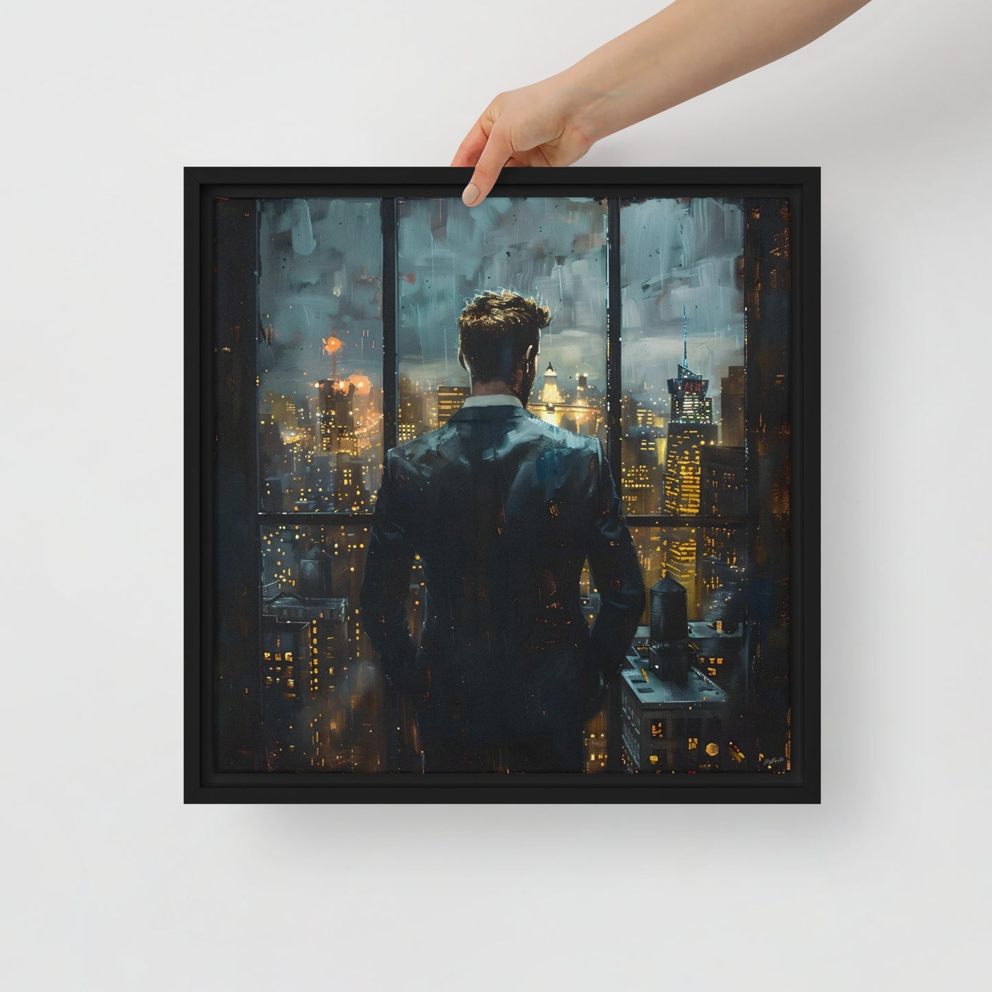 Framed canvas Big City Lights #7