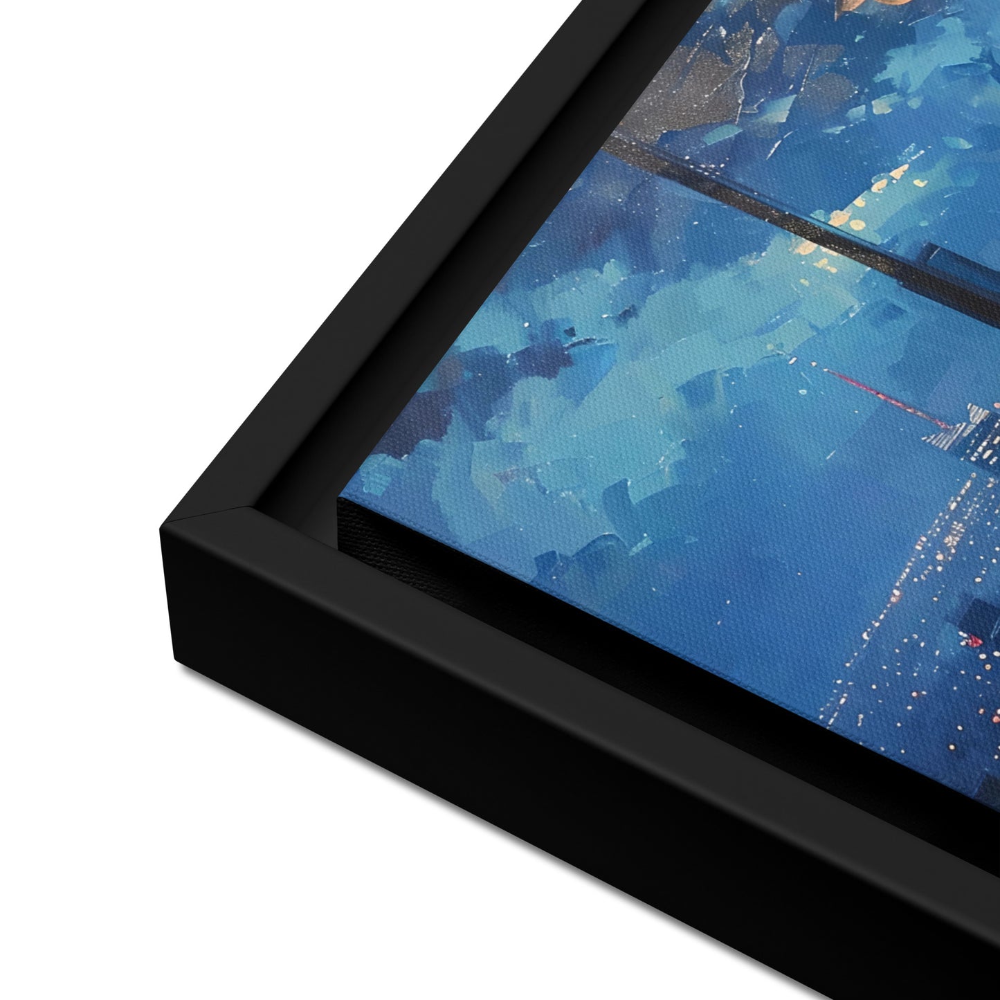 Framed canvas big City Lights #2