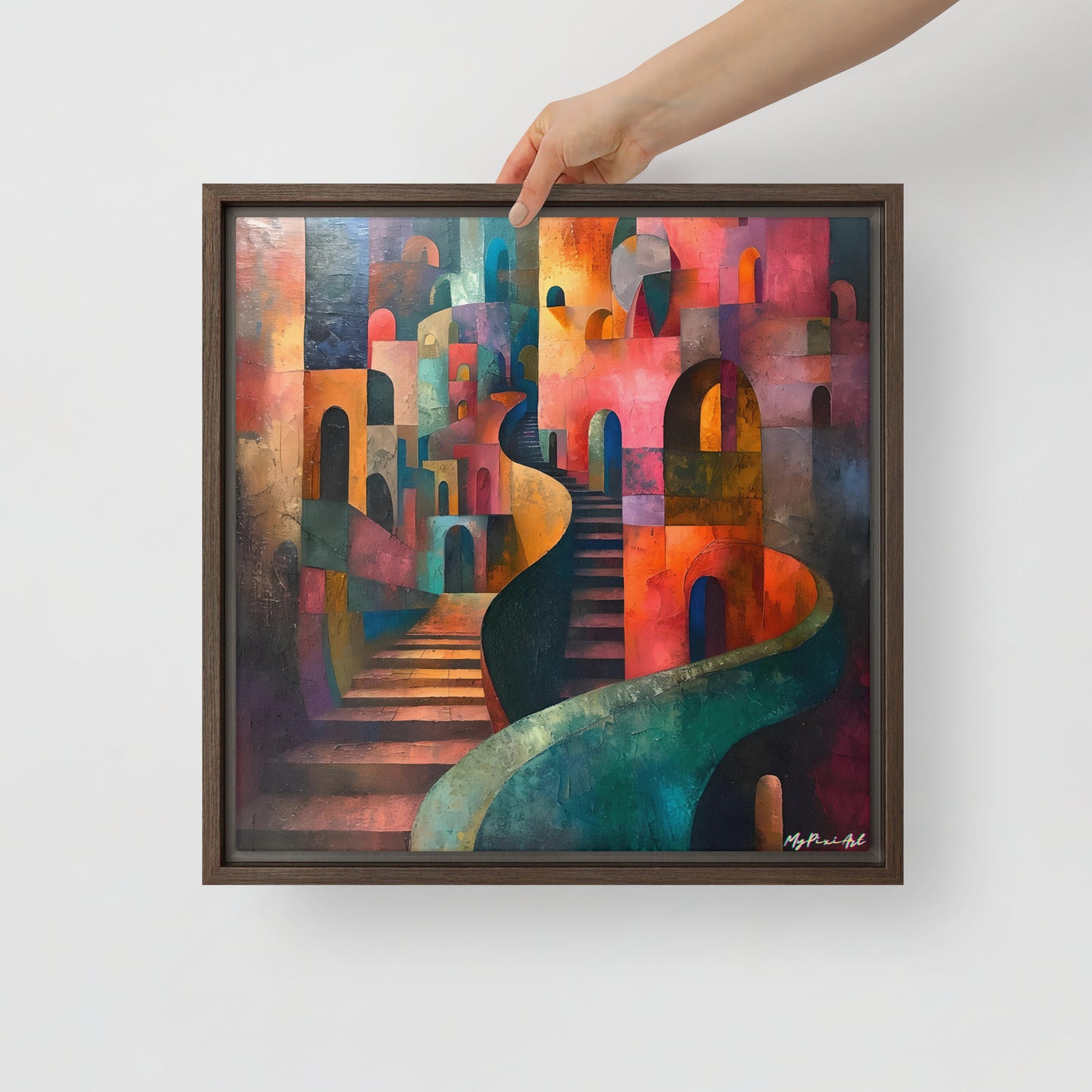 Framed canvas Street's echo #2