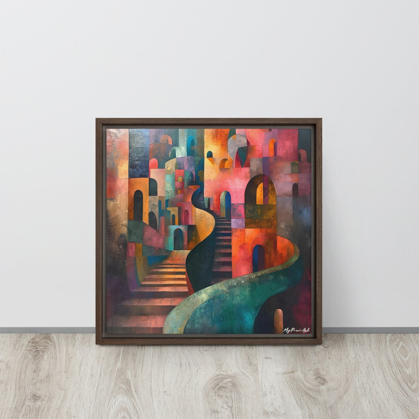 Framed canvas Street's echo #2