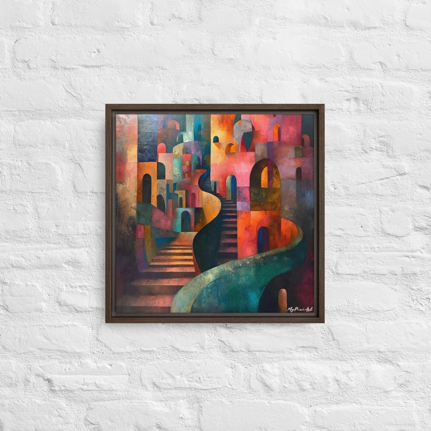 Framed canvas Street's echo #2
