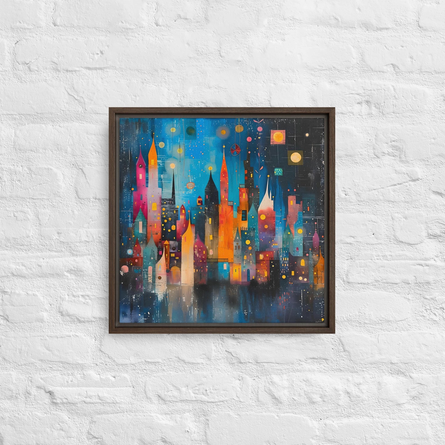 Framed canvas Street's echo #4