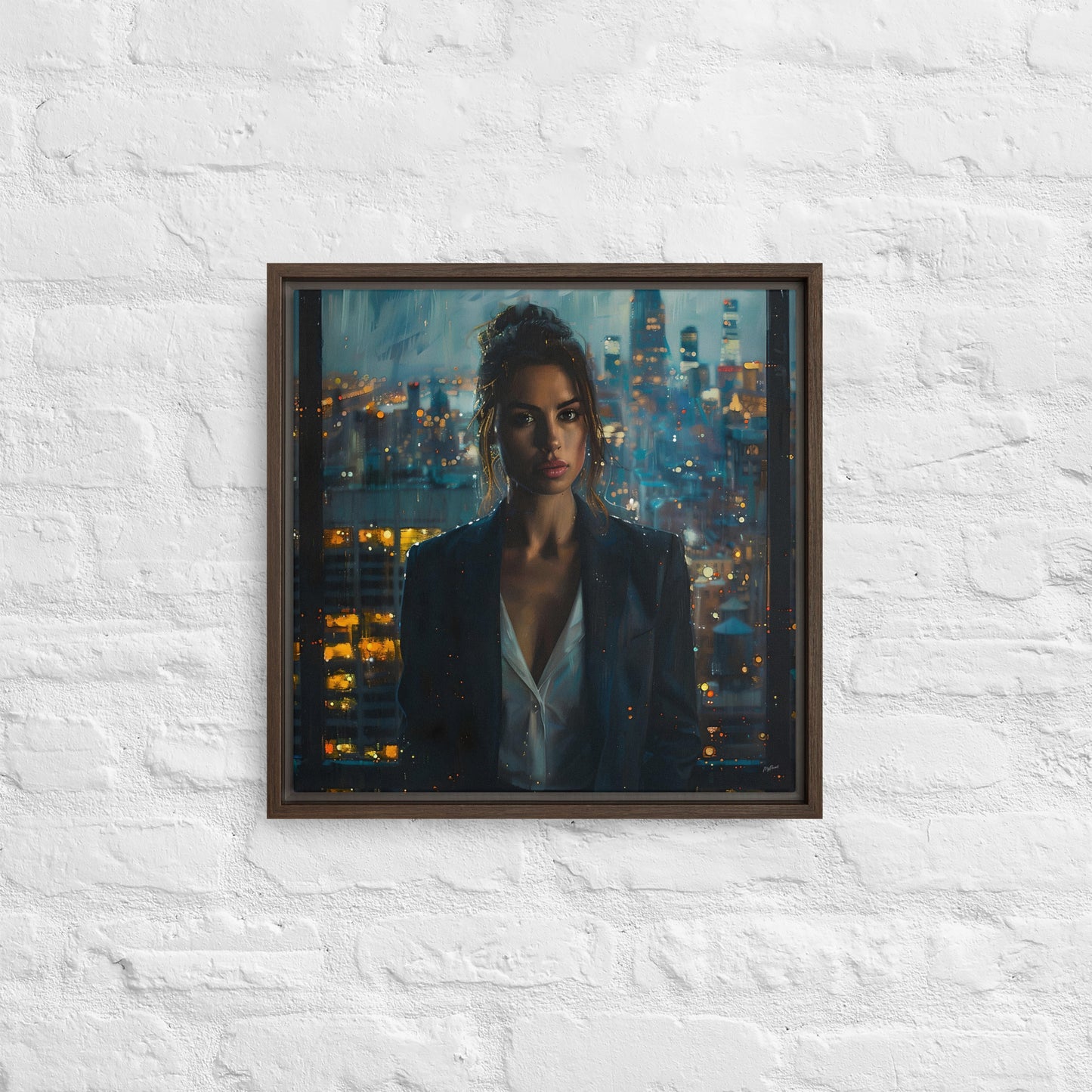 Framed canvas Big City Lights #1