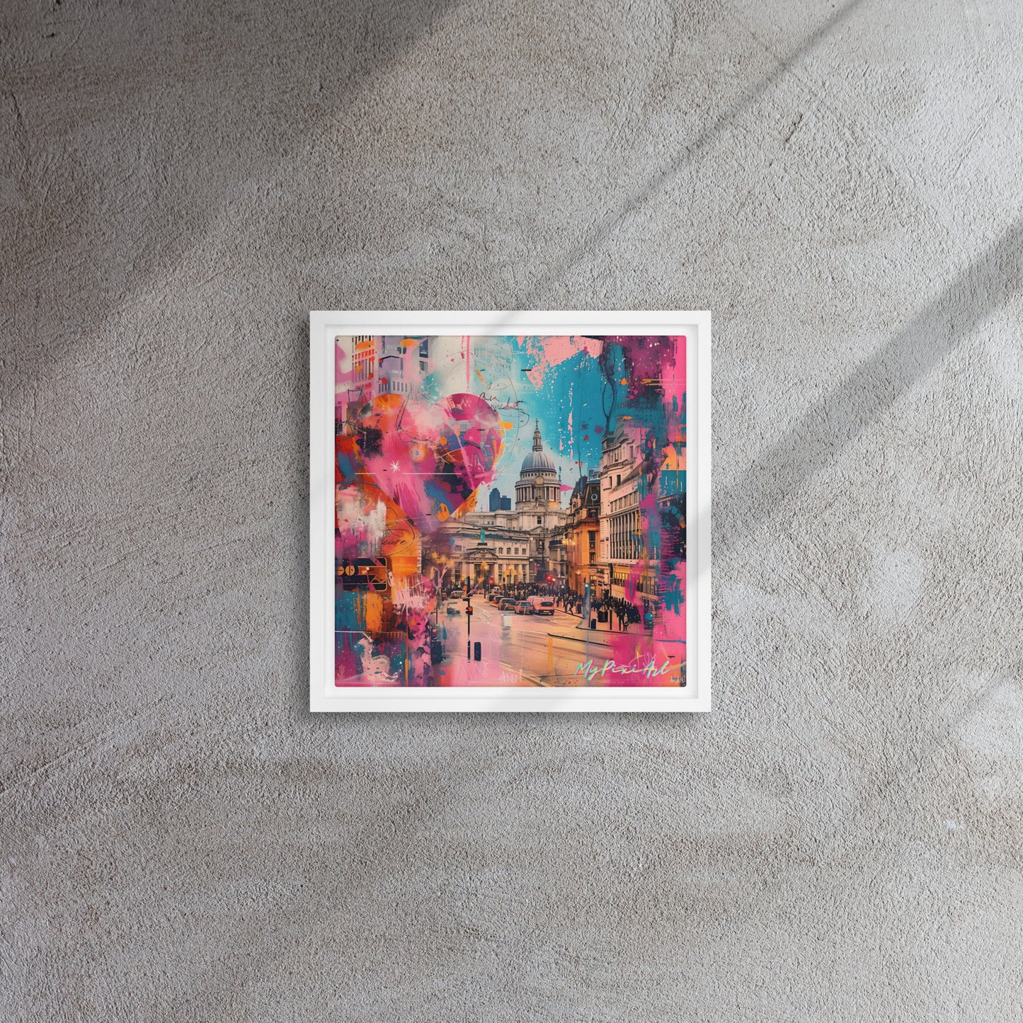 Framed canvas "from London with Love.." #3