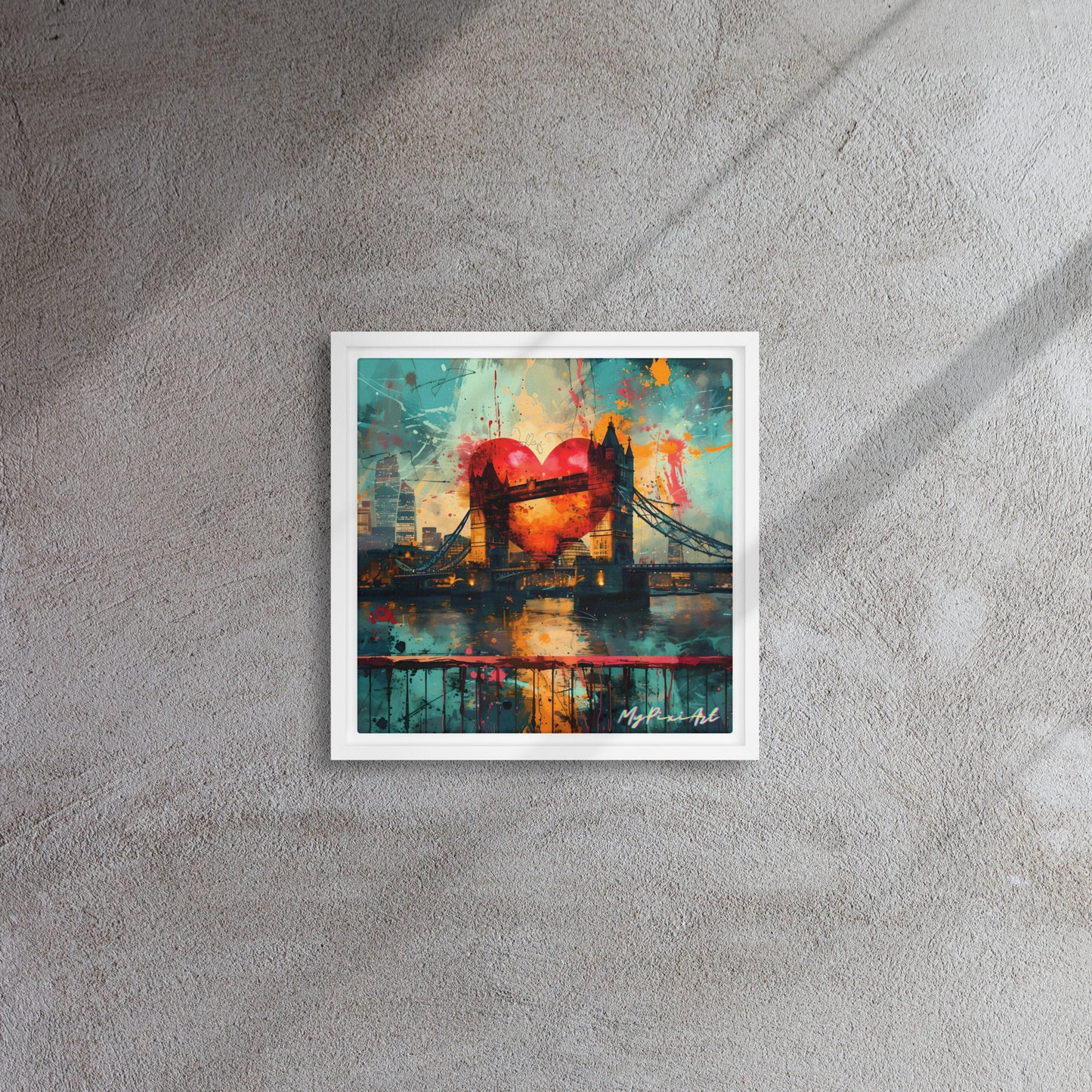 Framed canvas 'From London with Love..' #6